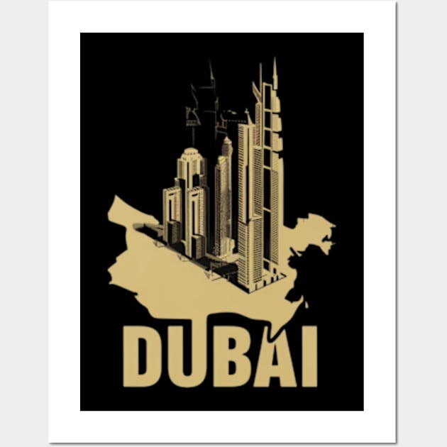 Dubai Wall Art by TshirtMA